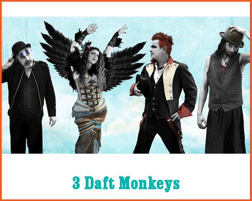 3 daft monkeys at Madhatters France